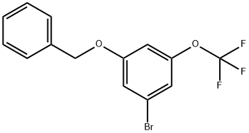 1-(BENZYLOXY)-3-BROMO-5-(TRIFLUOROMETHOXY)BENZENE 结构式