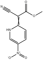 (Z)-METHYL 2-CYANO-2-(5-NITROPYRIDIN-2(1H)-YLIDENE)ACETATE 结构式