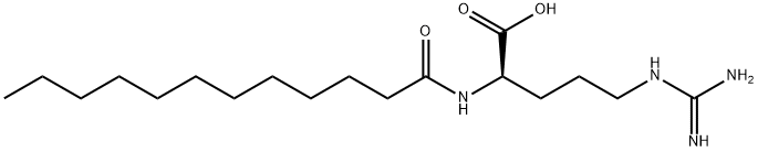 N-(1-羰基十二烷基)-D-精氨酸 结构式
