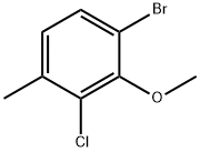 4-BROMO-2-CHLORO-3-METHOXYTOLUENE 结构式