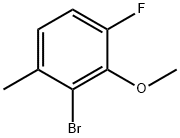 2-BROMO-4-FLUORO-3-METHOXY-1-METHYLBENZENE 结构式