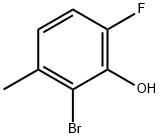 2-BROMO-6-FLUORO-3-METHYLPHENOL 结构式