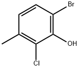 6-BROMO-2-CHLORO-3-METHYLPHENOL 结构式