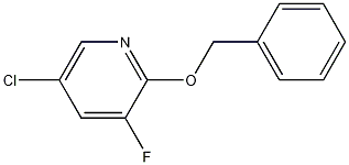 2-(苄氧基)-5-氯-3-氟吡啶 结构式