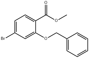 2-苄氧基-4-溴苯甲酸甲酯 结构式