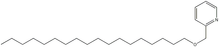 2-[(十八烷氧基)甲基]吡啶 结构式