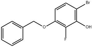 3-(苄氧基)-6-溴-2-氟苯酚 结构式