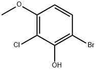 6-溴-2-氯-3-甲氧基苯酚 结构式