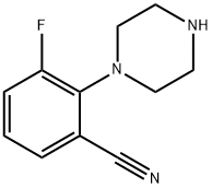 3-氟-2-(1-哌嗪基)苯氰 结构式