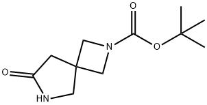 7-氧代-2,6-二氮杂螺[3,4]辛烷-2-甲酸叔丁酯 结构式
