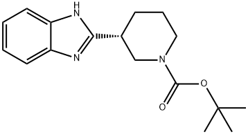 (3R)-2-(N-BOC-哌啶-3-基)-1H-苯并咪唑 结构式