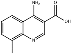 4-Amino-8-methylquinoline-3-carboxylic acid 结构式