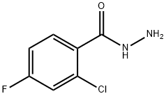 2-氯-4-氟苯甲酰肼 结构式