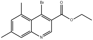 4-溴-5,7-二甲基-3-喹啉羧酸乙酯 结构式