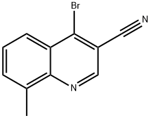 4-Bromo-8-methylquinoline-3-carbonitrile 结构式