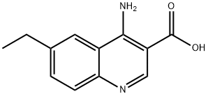 4-Amino-6-ethylquinoline-3-carboxylic acid 结构式