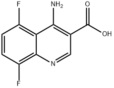 4-Amino-5,8-difluoroquinoline-3-carboxylic acid 结构式