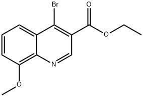 4-溴-8-甲氧基喹啉-3-甲酸乙酯 结构式