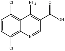 4-Amino-5,8-dichloroquinoline-3-carboxylic acid 结构式
