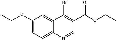 4-Bromo-6-ethoxyquinoline-3-carboxylic acid ethyl ester 结构式