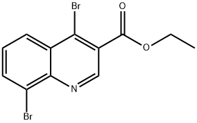 4,8-二溴喹啉-3-羧酸乙酯 结构式