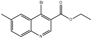 4-Bromo-6-methylquinoline-3-carboxylic acid ethyl ester 结构式