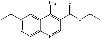 4-Amino-6-ethylquinoline-3-carboxylic acid ethyl ester 结构式