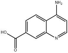 4-Aminoquinoline-7-carboxylic acid 结构式