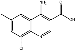 4-Amino-8-chloro-6-methylquinoline-3-carboxylic acid 结构式