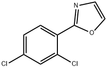 2-(2,4-二氯苯基)恶唑 结构式