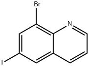 8-溴-6-碘喹啉 结构式