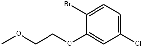 1-Bromo-4-chloro-2-(2-methoxyethoxy)benzene 结构式
