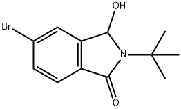 5-溴-2-叔-丁基-3-羟基异-1-酮 结构式