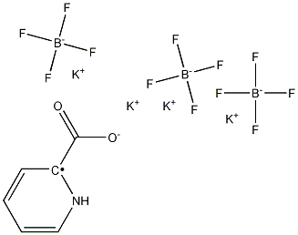 (6-羧基吡啶-3-基)三氟硼酸钾 结构式
