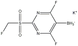 (2-甲磺酰基嘧啶-5-基)三氟硼酸钾 结构式