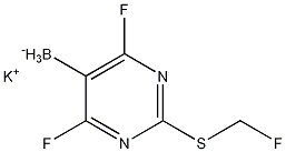 (2-甲巯基嘧啶-5-基)三氟硼酸钾 结构式