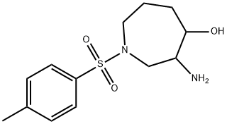 1-对甲苯磺酰基-3-氨基-氮杂环庚烷-4-醇 结构式