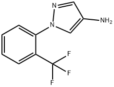 4-氨基-1-(2-三氟甲基苯基)吡唑 结构式