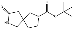 8-氧代-2,7-二氮杂螺[4,4]壬烷-2-甲酸叔丁酯 结构式