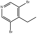 4-乙基-3,5-二溴吡啶 结构式