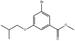 Methyl 3-bromo-5-isobutoxybenzoate 结构式