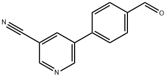 5-(4-甲酰基苯基)烟腈 结构式