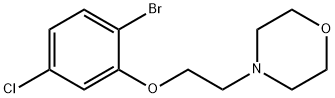 4-(2-(2-溴-5-氯苯氧基)乙基)吗啉 结构式