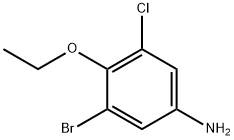 3-溴-5-氯-4-乙氧基苯胺 结构式