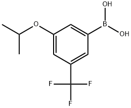 3-异丙氧基-5-三氟甲基苯硼酸 结构式