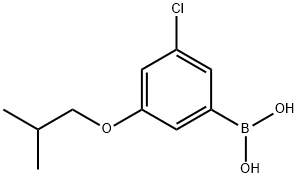 3-氯-5-异丁氧基苯硼酸 结构式