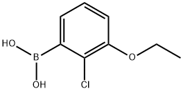 2-氯-3-乙氧基苯硼酸 结构式