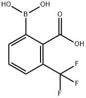 2-BORONO-6-TRIFLUOROMETHYLBENZOIC ACID 结构式