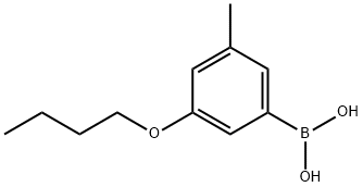 3-BUTOXY-5-METHYLPHENYLBORONIC ACID 结构式