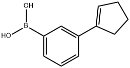 3-CYCLOPENTENYLPHENYLBORONIC ACID 结构式